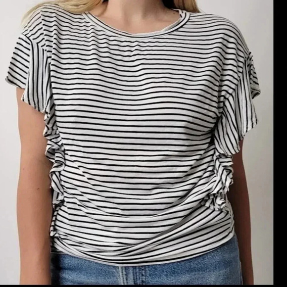 White Birch Striped Top - Picture 1 of 9